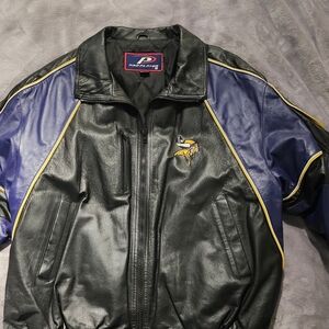 Pro Player Black and Purple Varsity Jacket